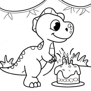 Compleanno Dei Dinosauri Pagine Da Colorare