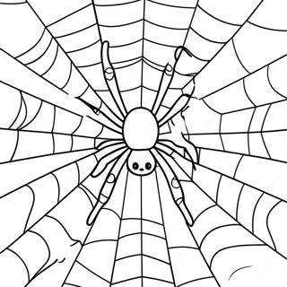 Pagina Da Colorare Con Ragnatela Gigante 130356-63347