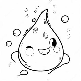 Pagina Da Colorare Con Goccia Dacqua Felice 130378 63356