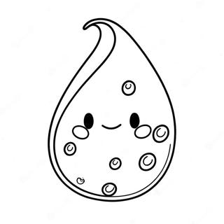 Pagina Da Colorare Con Goccia Dacqua Sorridente 130380-63364