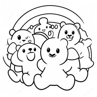 Orsetti Gommosi In Un Arcobaleno Da Colorare 130637-63560