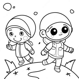 Pagina Da Colorare Di Persone Piccole Avventurose 130715 63618