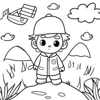 Pagina Da Colorare Di Persone Piccole Avventurose 130715 63619