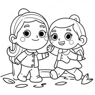 Pagina Da Colorare Di Persone Piccole Giocose 130716-63624