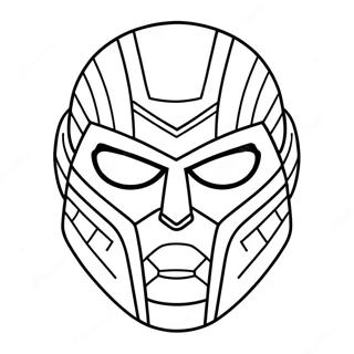 Maschera Di Deathstroke Da Colorare 131000 63844