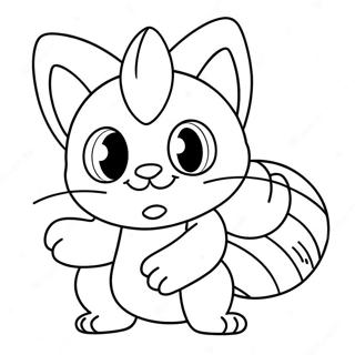 Pagina Da Colorare Di Meowth Che Gioca Con Una Palla 131206 63998