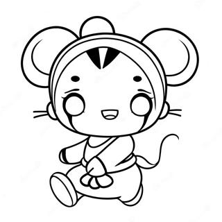 Pagina Da Colorare Di Playful Pucca Con Garu 131436-64177