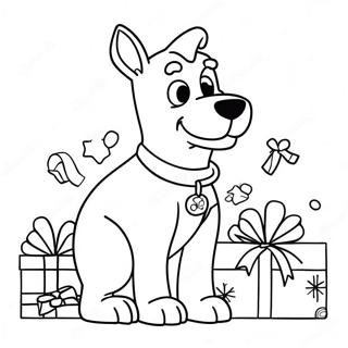 Scooby Doo Natale Pagine Da Colorare