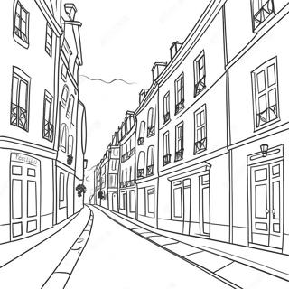 Pagina Da Colorare Belle Strade Parigine 132617-65095