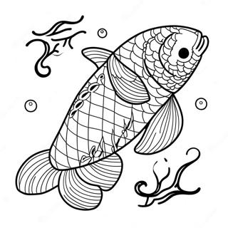 Pagina Da Colorare Pesce Koi 132770-65205