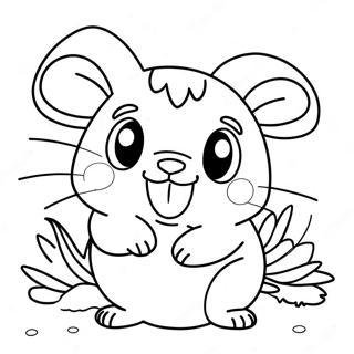 Hamtaro Pagine Da Colorare