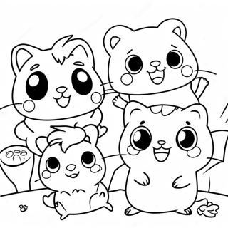 Carino Hamtaro Con Amici Da Colorare 133002-65390