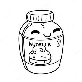 Pagina Da Colorare Del Barattolo Di Nutella Carino 133080-65449