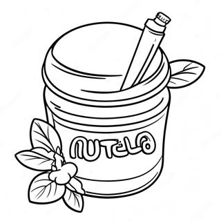 Pagina Da Colorare Del Barattolo Di Nutella Carino 133080-65451