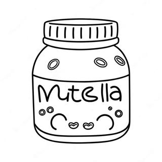 Pagina Da Colorare Del Barattolo Di Nutella Carino 133080-65452