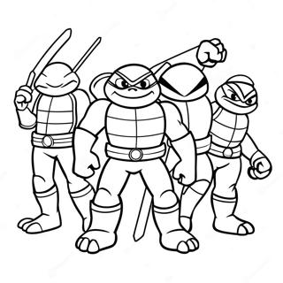 L'ascesa Dei Tmnt Pagine Da Colorare