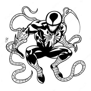 Venom Con Spider Man Da Colorare 13321-2906