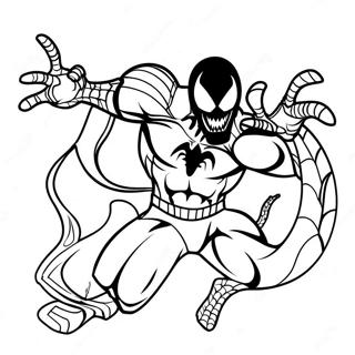 Venom Con Spider Man Da Colorare 13321-2907