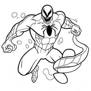 Venom Con Spider Man Da Colorare 13321-2908