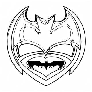 Logo Di Batman Pagine Da Colorare