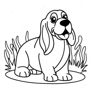 Basset Hound Pagine Da Colorare