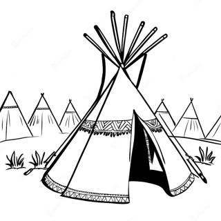 Teepee Pagine Da Colorare