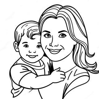 Mamma E Figlio Pagine da Colorare