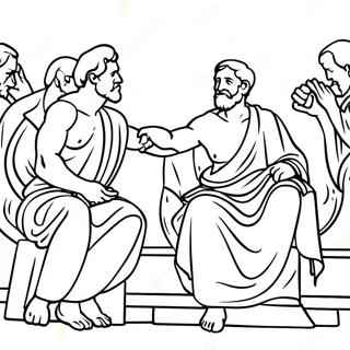 Pagina Da Colorare Delle Figure Di Michelangelo Nella Cappella Sistina 134368-66458