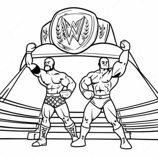 Pagina Da Colorare Del Match Di Campionato Wwe 134571 66611