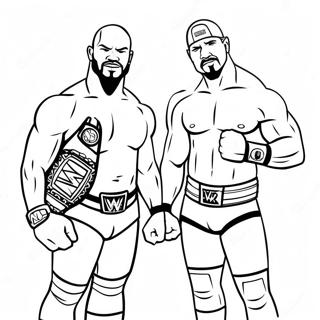 Pagina Da Colorare Dei Campioni Di Tag Team Wwe 134573-66619