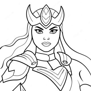 Pagina Da Colorare Di She Ra In Armatura Da Battaglia 134596-66628