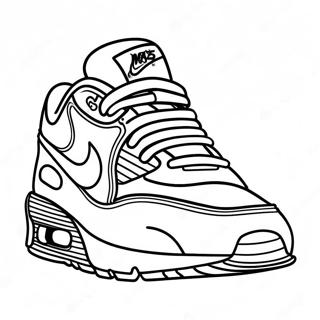 Disegno Da Colorare Di Sneaker Air Max Colorate 134674-66686