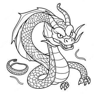 Shenron Potente Con Occhi Luminosi Da Colorare 134780-66778