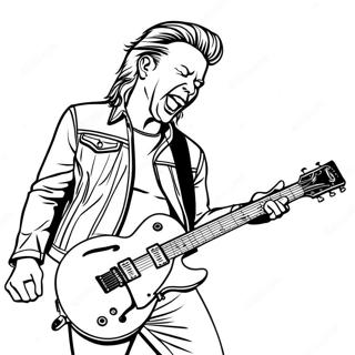 Pagina Da Colorare Di James Hetfield Che Suona 134882-66855