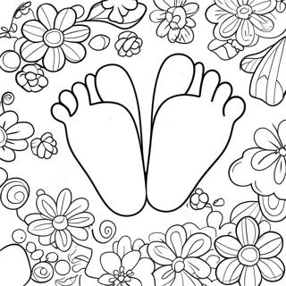 Piedi Di Bambino Colorati Disegno Da Colorare 135469-67315