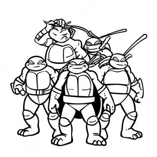 Tmnt 2012 Pagine Da Colorare