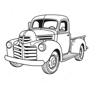 Pagina Da Colorare Di Un Camion Classico 135672-67462