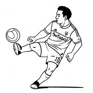 Xavi Dribbling Il Pallone Da Colorare 136284-67946