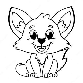 Volpe Con Un Grande Sorriso Da Colorare 136570-68178