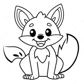 Volpe Con Un Grande Sorriso Da Colorare 136570-68180