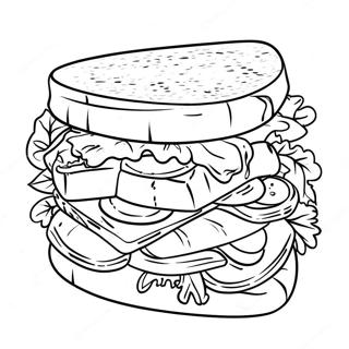 Panino Pagine Da Colorare