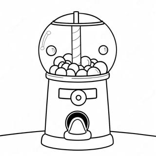 Pagina Da Colorare Di Una Macchina Per Gomma Da Masticare 136672-68256
