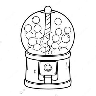 Pagina Da Colorare Di Una Macchina Per Gomma Da Masticare 136672-68403
