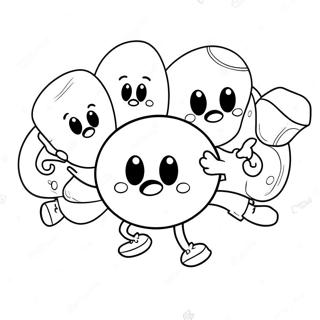 Pagina Da Colorare Di Personaggi Di Gomma Da Masticare Rimbalzanti 136673-68260