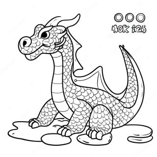 Drago Seawing Con Scaglie Glitterate Da Colorare 136698 68426