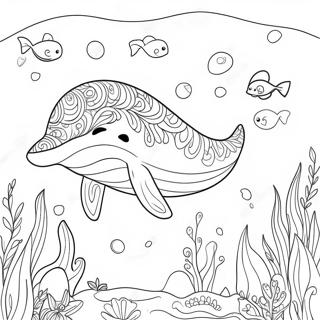 Balena Felice Che Nuota Da Colorare 136850-68535