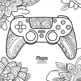 Controller Ps5 Colorato Con Motivi Pagina Da Colorare 136876-68553