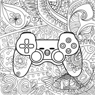 Controller Ps5 Colorato Con Motivi Pagina Da Colorare 136876-68554