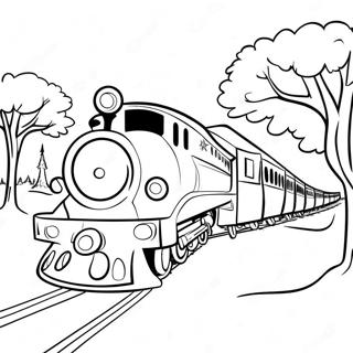 Treno Di Natale Gioioso Nella Terra Incantata Da Colorare 137161-68788