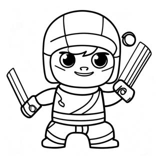 Pagina Da Colorare Di Nya Ninjago In Abbigliamento Da Ninja 137263-68861